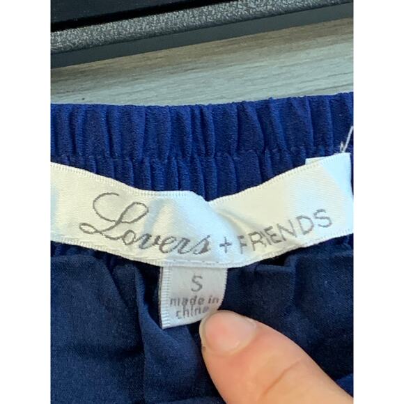 Lovers + Friends Women's Sasha Shorts Pull-On Blue Temple Scarf Size Small - Picture 4 of 5